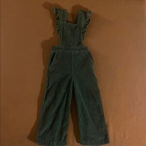 Hanna Andersson Green Corduroy Kids Overalls